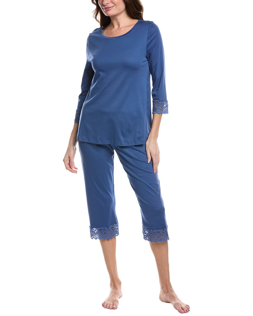 Shop Hanro 2pc Moments Crop Pajama Set
