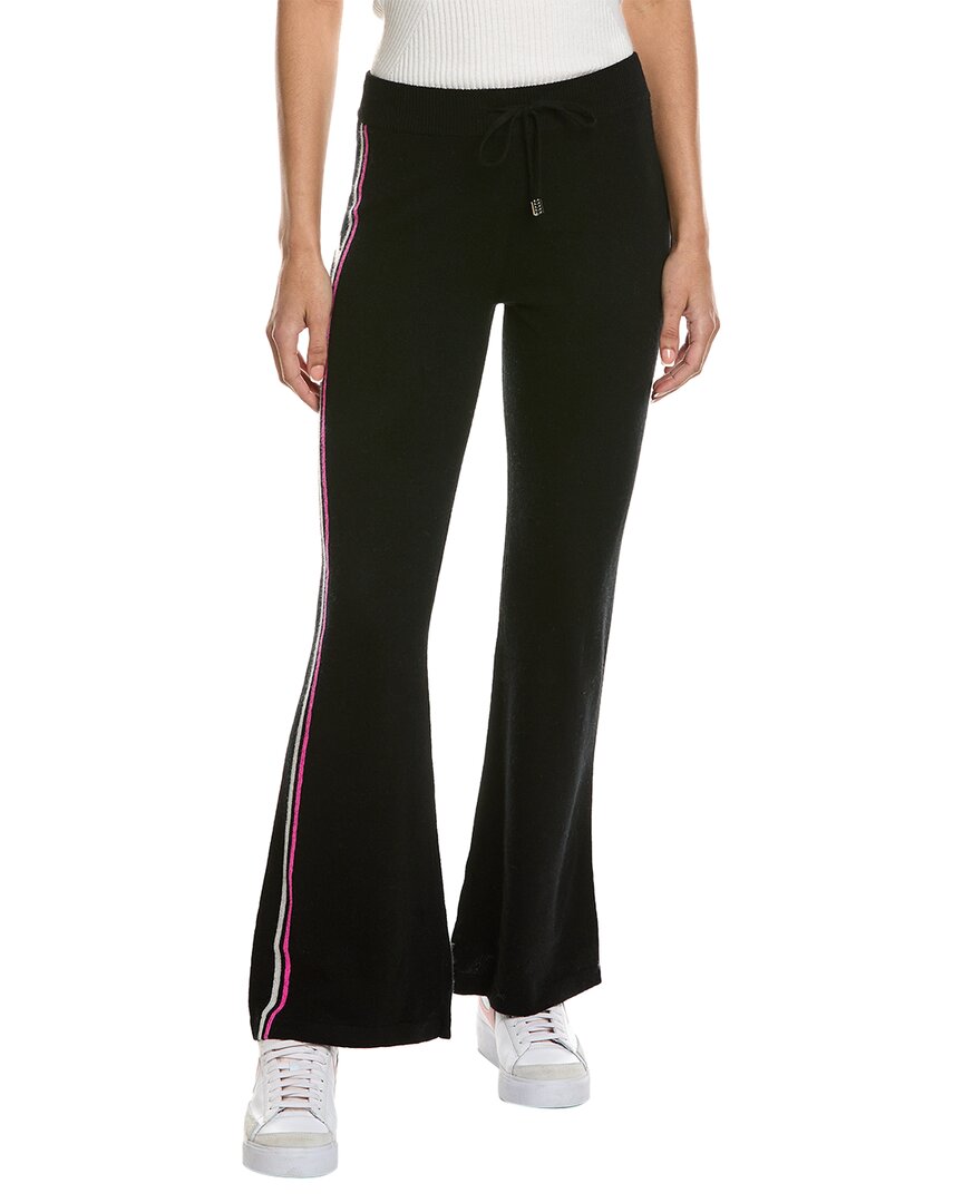 Brodie Cashmere Aspen Flared Cashmere Jogger In Black