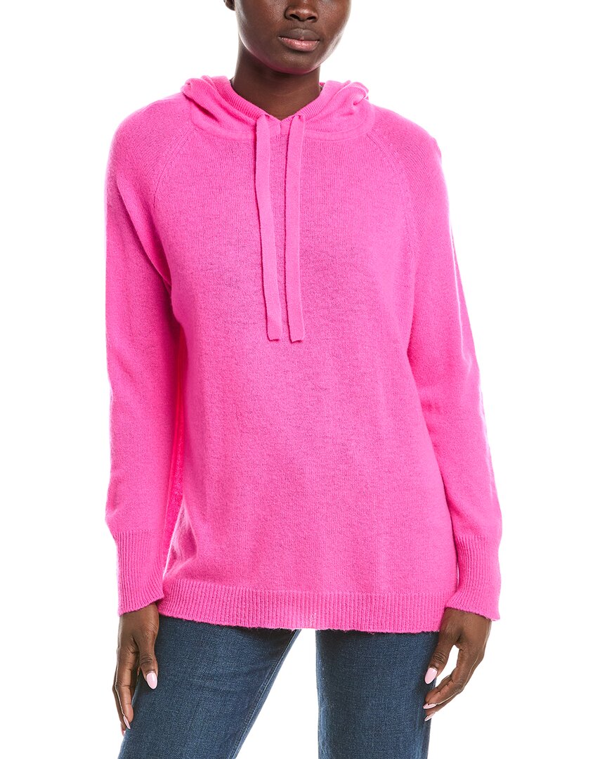 Brodie Cashmere Classic Cashmere Hoodie In Pink