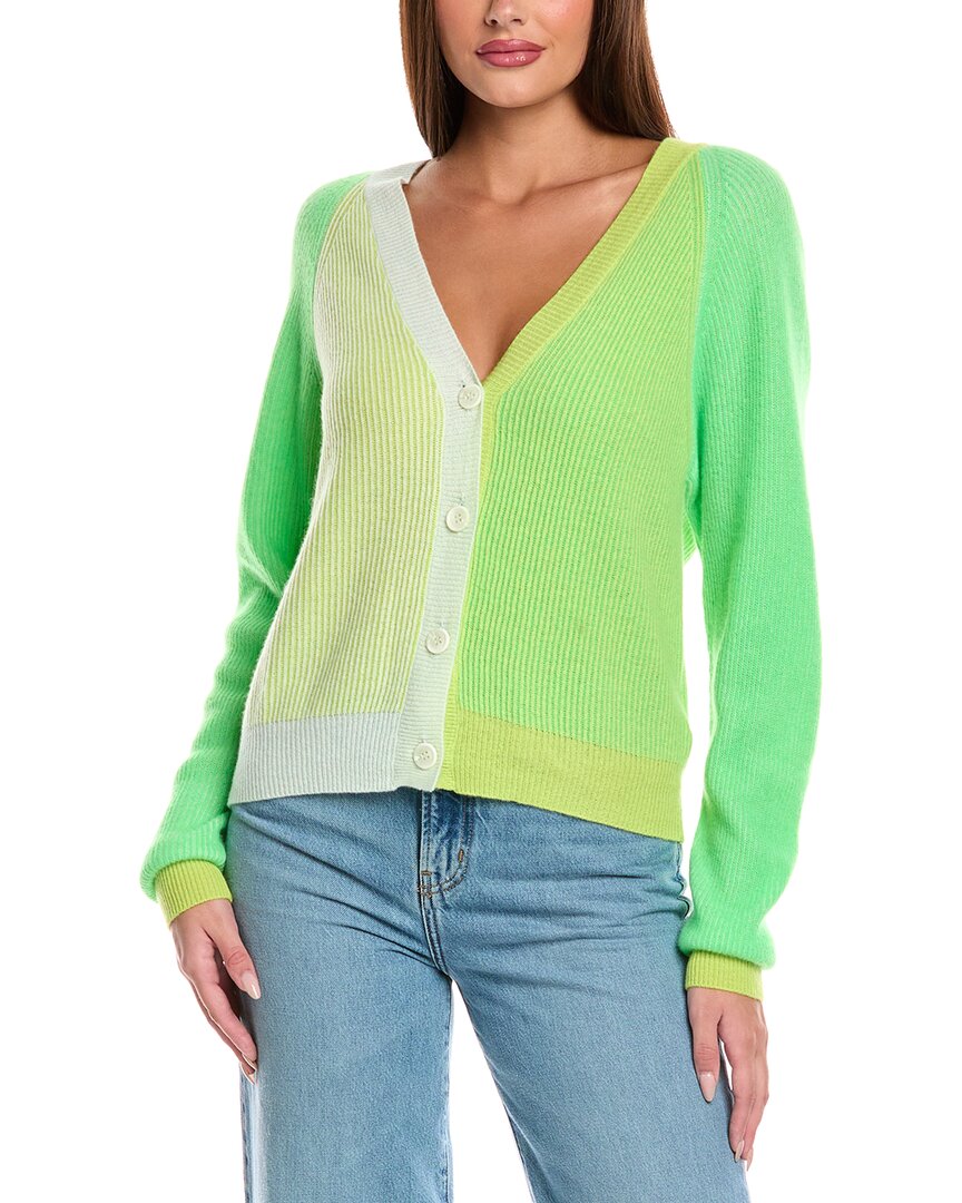 Brodie Cashmere Chloe Colorblock Cashmere Cardigan