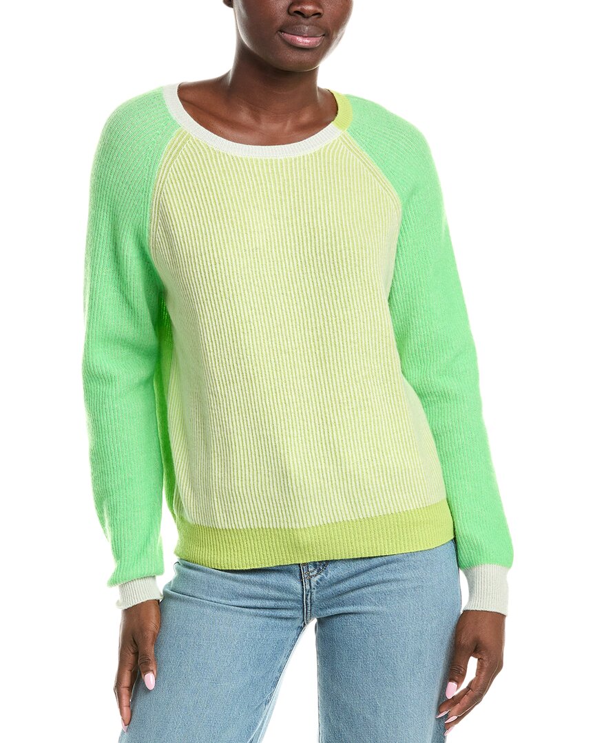 Brodie Cashmere Chloe Colorblocked Cashmere Sweater In Multi