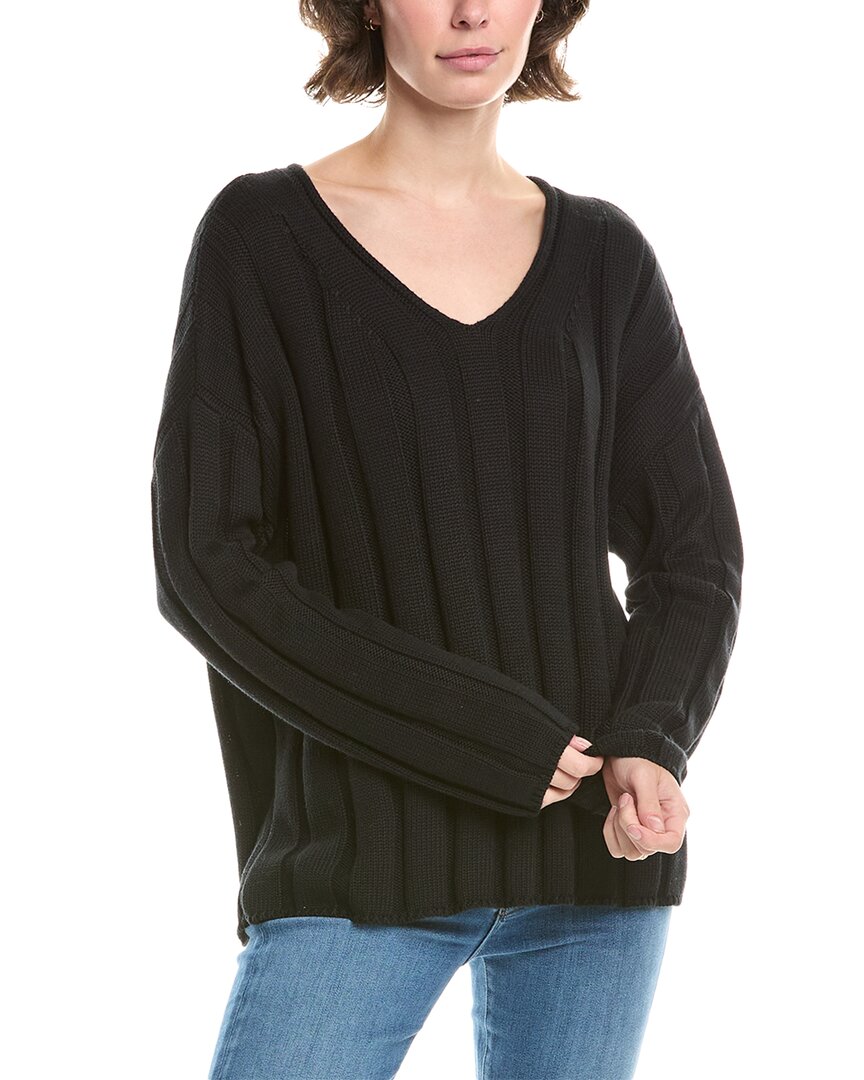 Forte Cashmere Wide Rib Sweater
