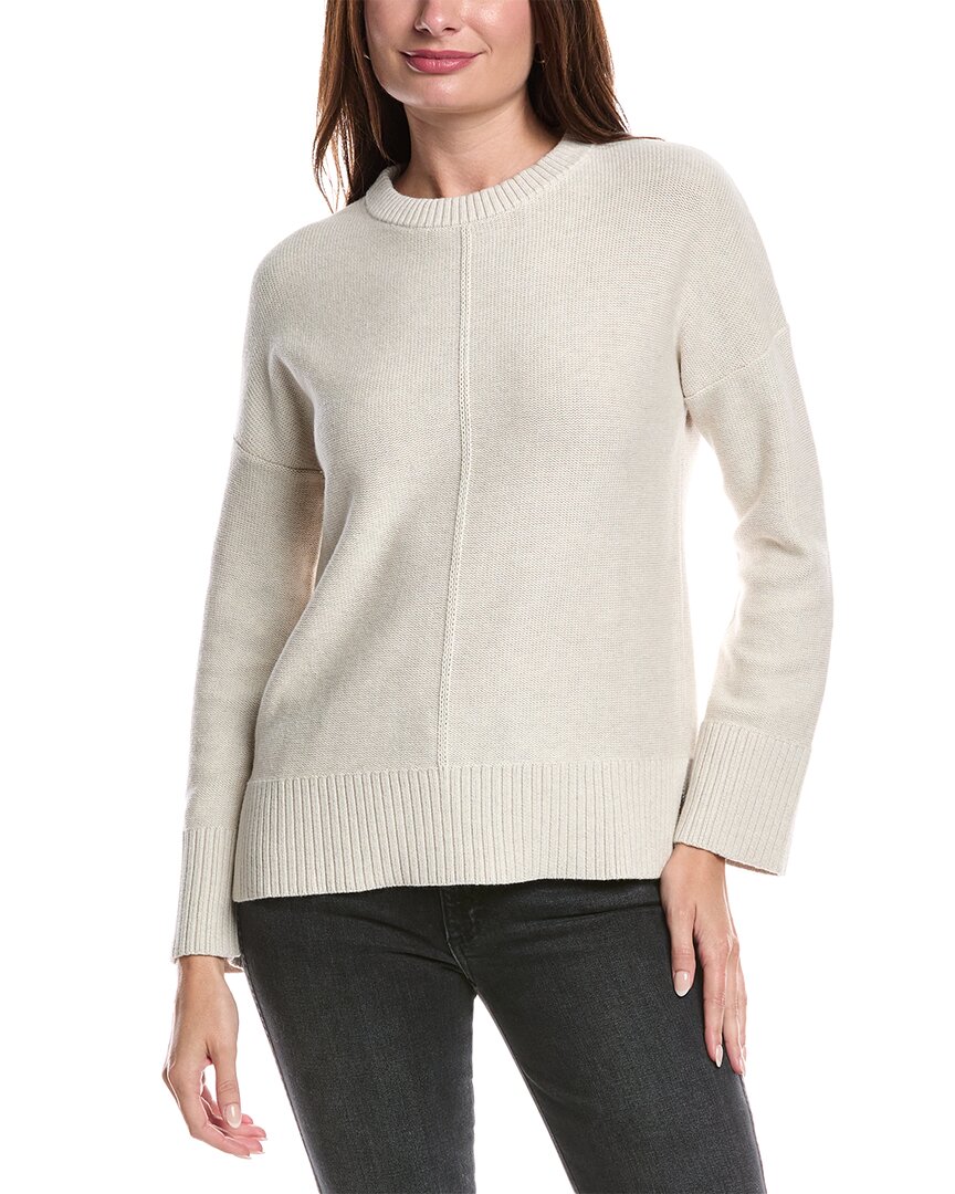 Forte Cashmere Easy Sweater In White