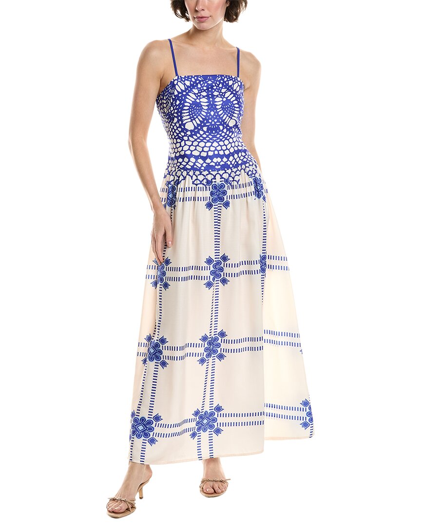 Reveriee Linen-blend Maxi Dress
