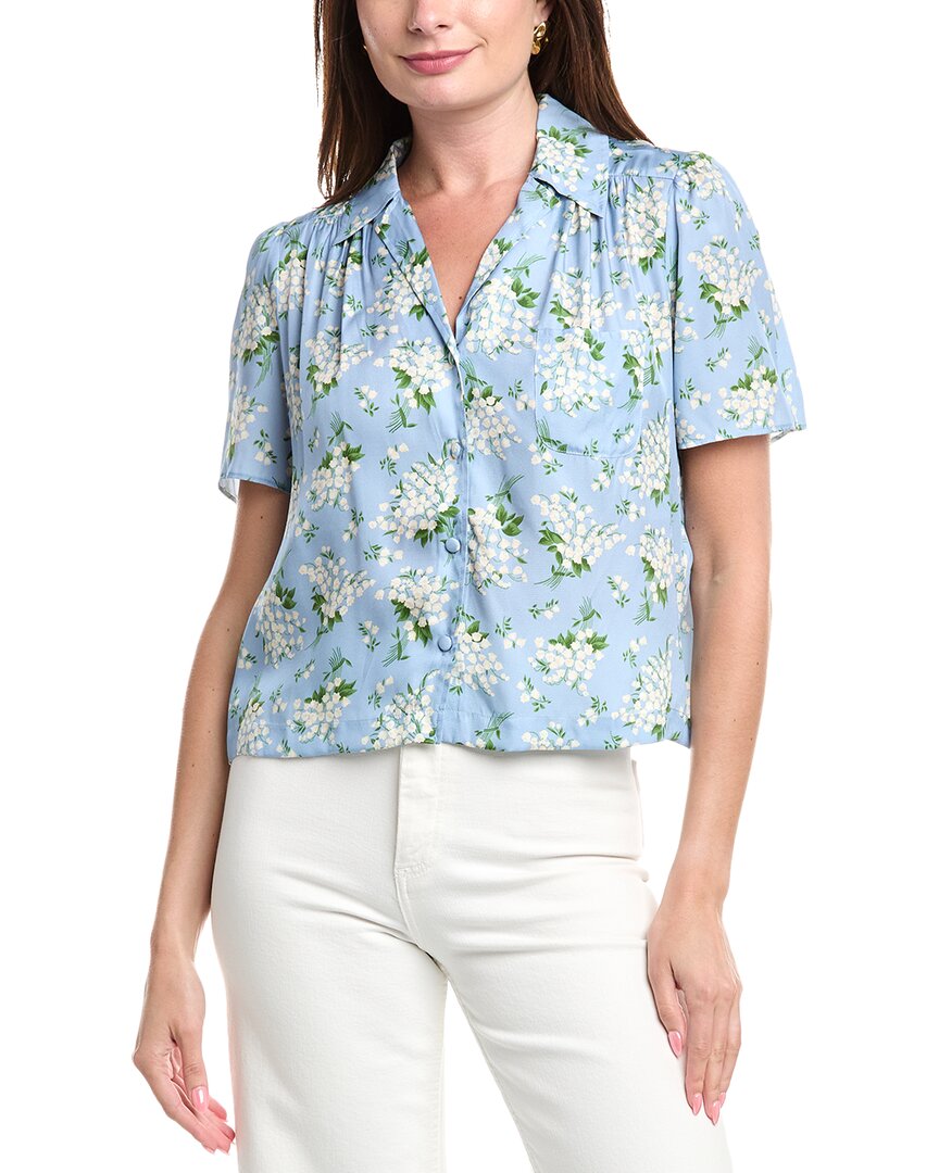 Reveriee Silk-blend Blouse