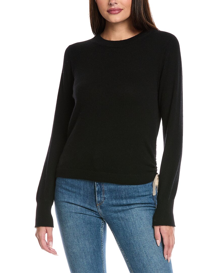 &isla Eloise Cinched Side Cashmere Sweater In Black