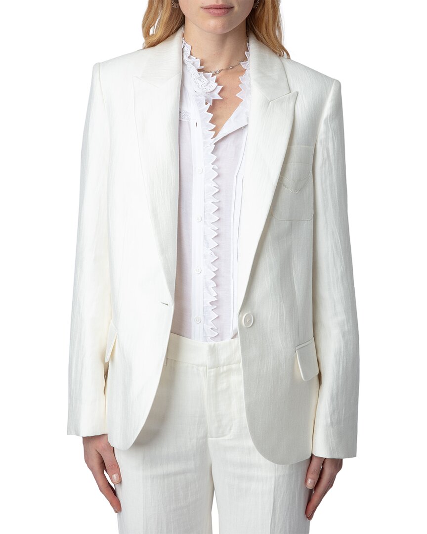 Zadig & Voltaire Vow Tailleur Lin Linen-blend Blazer