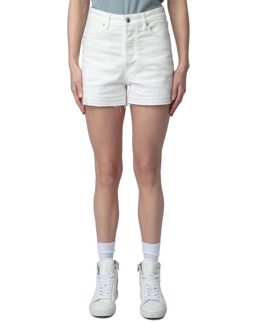 Zadig & Voltaire Sissi Raw Hem Jean Shorts