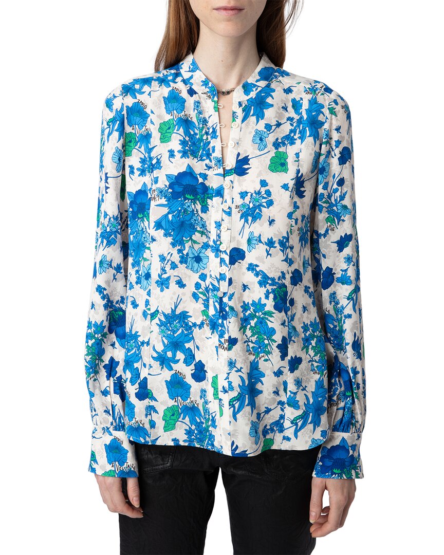 Zadig & Voltaire Twina Crepe Garden Flowers Shirt