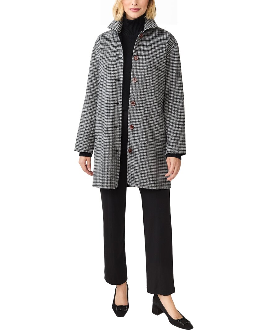 J.mclaughlin Frade Wool-blend Coat In Black