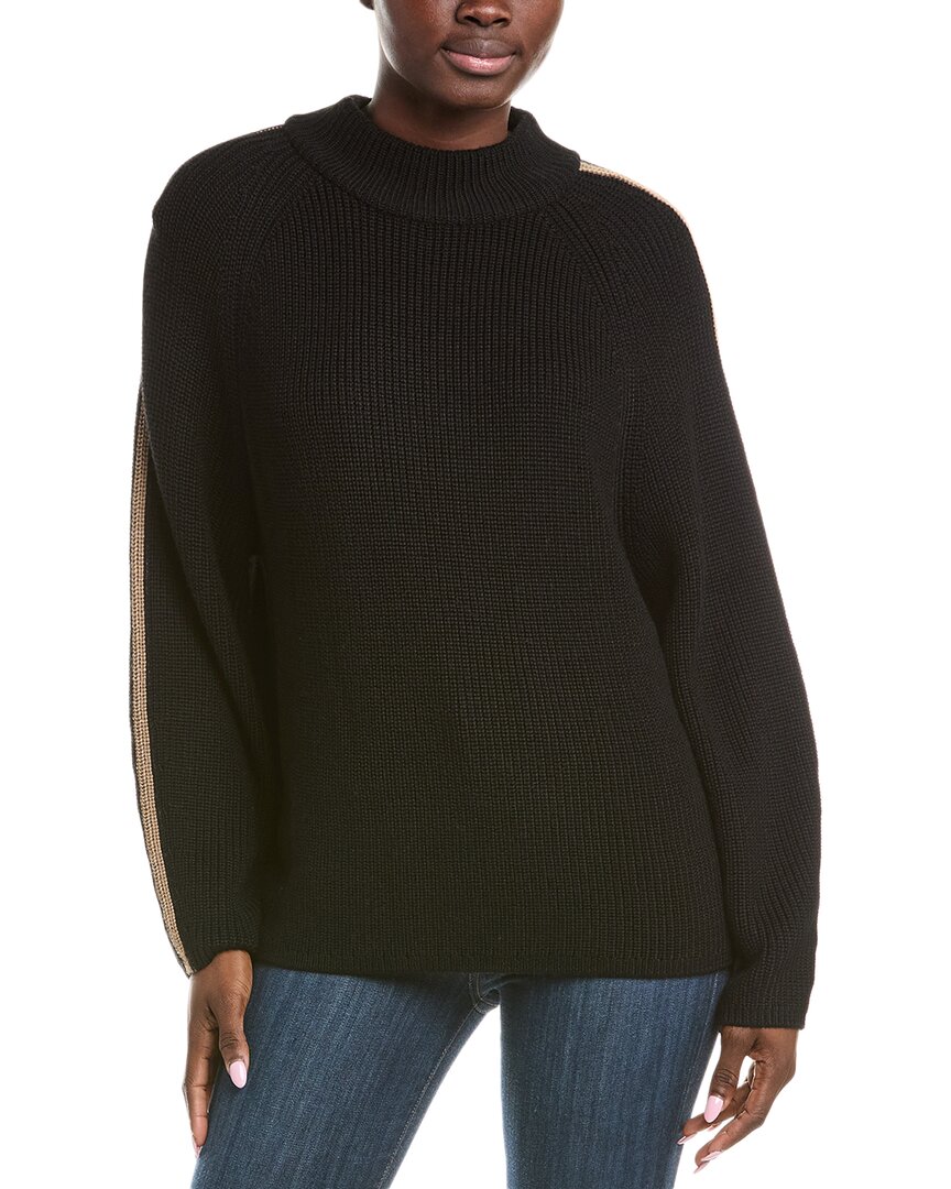 Velvet By Graham & Spencer Wool-blend Sweater In Black