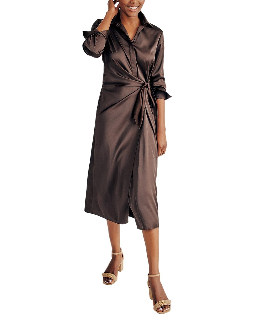 J.mclaughlin J. Mclaughlin Leandra Midi Dress In Brown