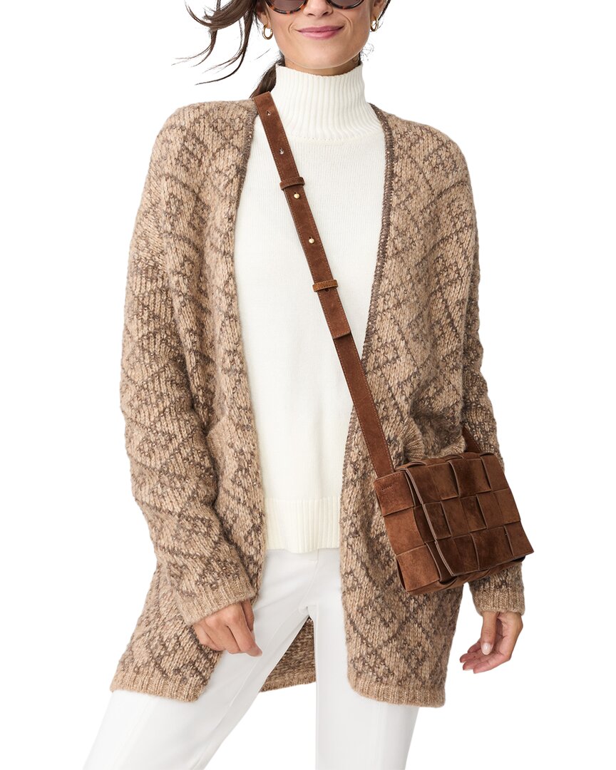 J.mclaughlin Ida Alpaca & Wool-blend Sweater In Brown