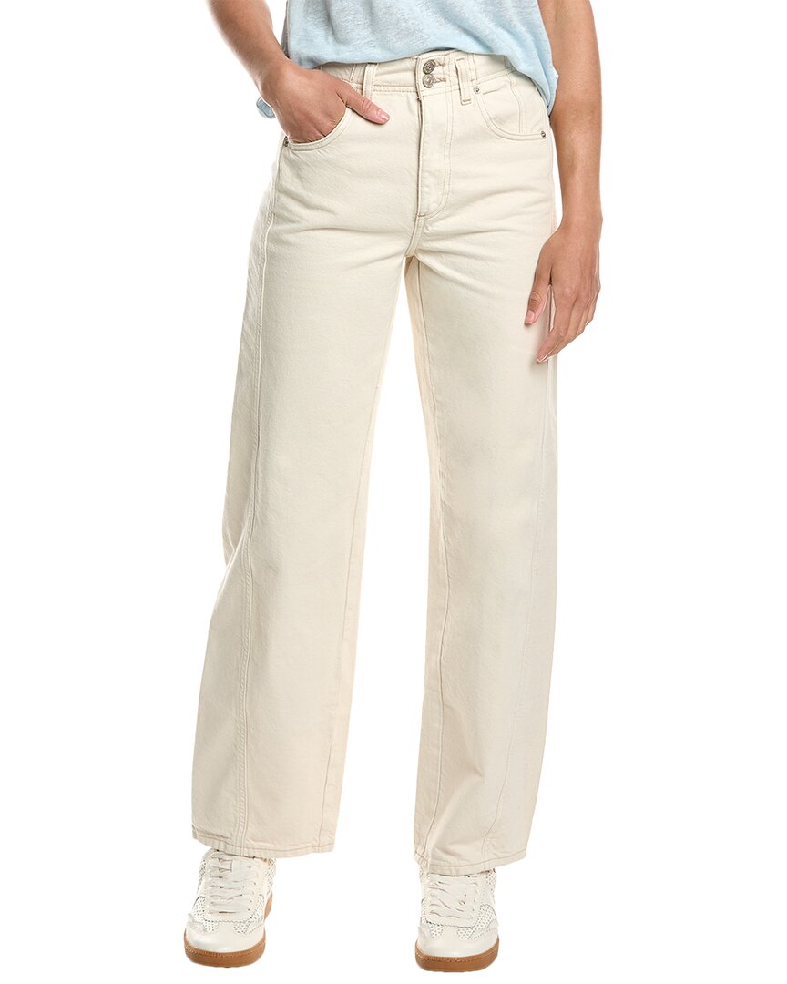 Free People Aster Cream Straight Jean