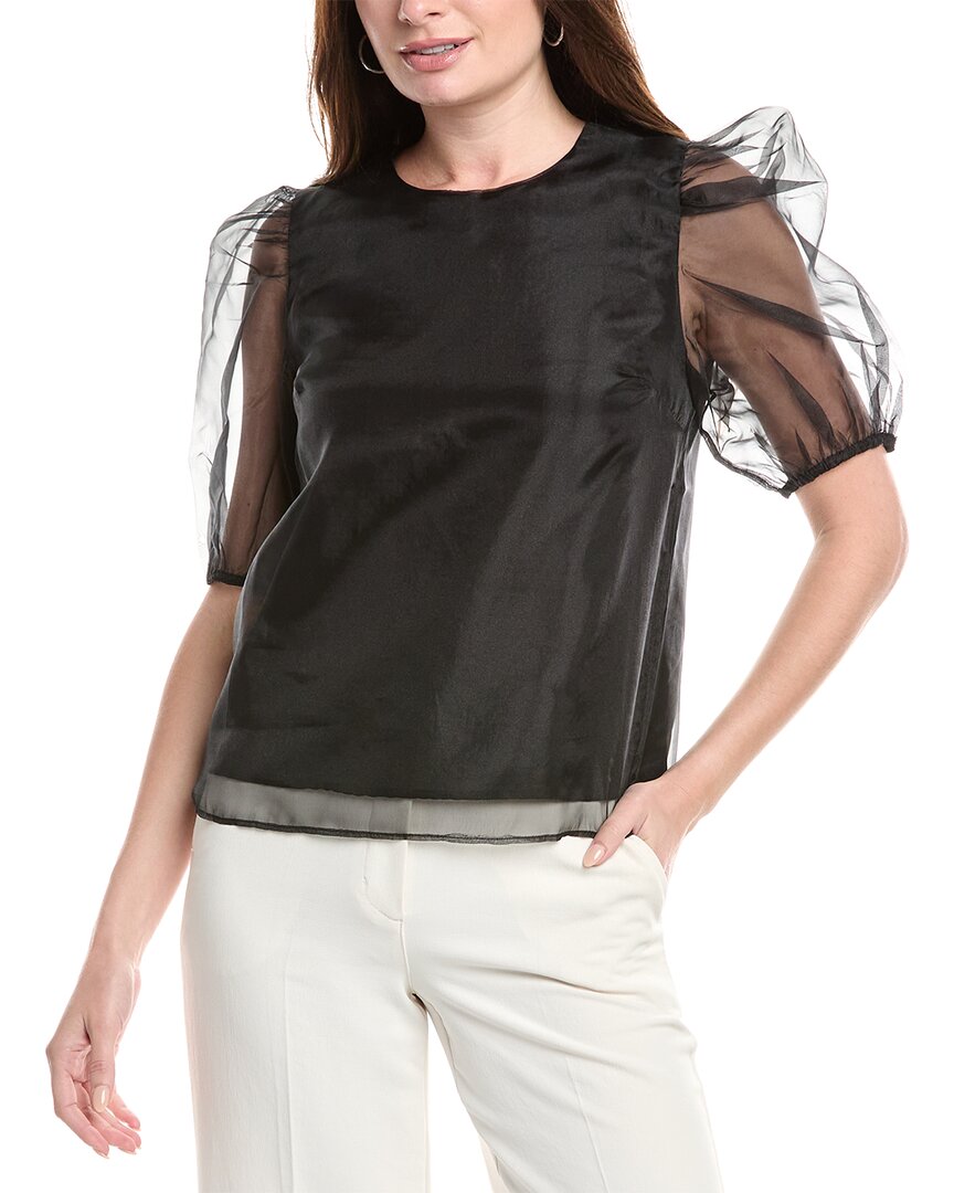 English Factory Organza Mesh Blouse