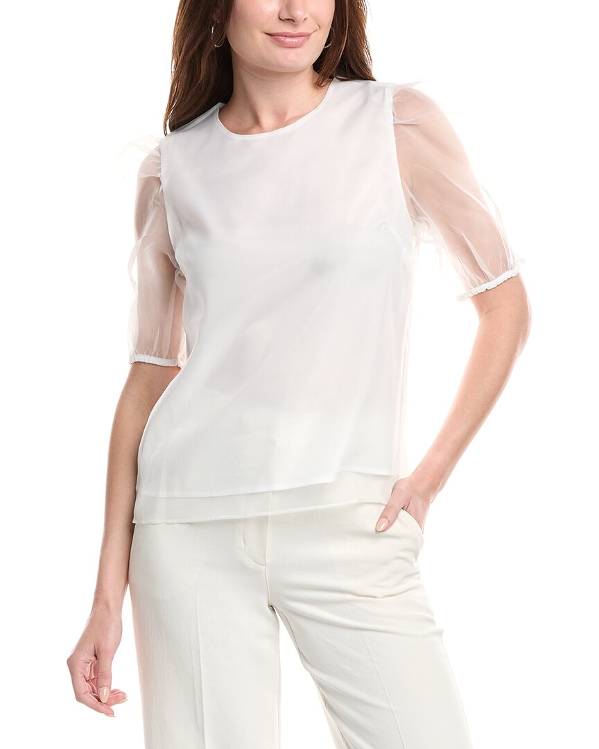 English Factory Organza Mesh Blouse