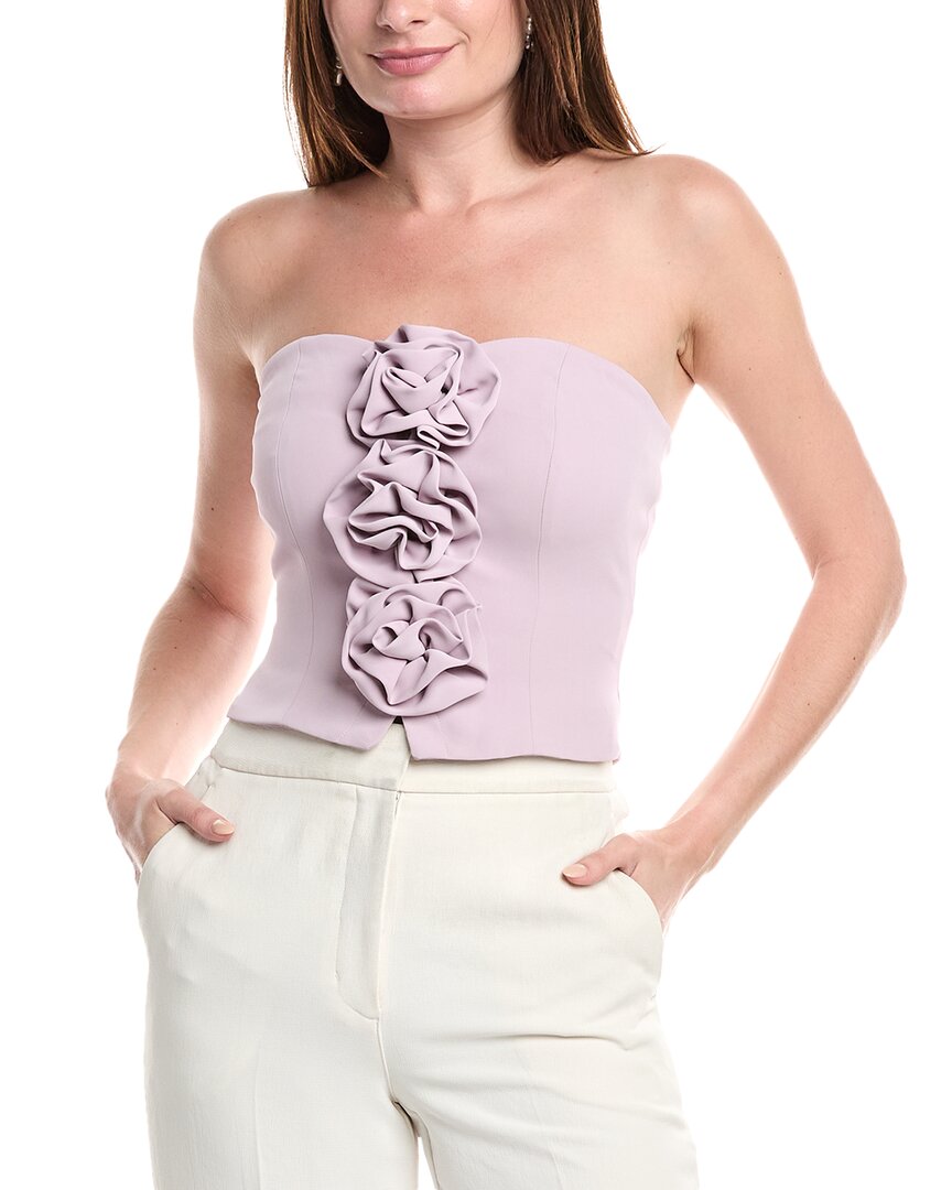 Endless Rose Strapless Flower Top Lavendar M