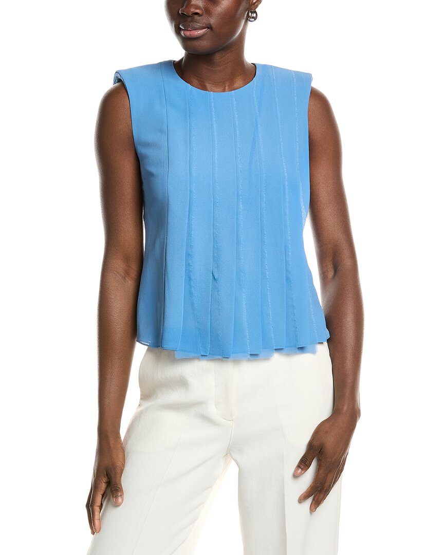 Akris Silk Pintuck Blouse