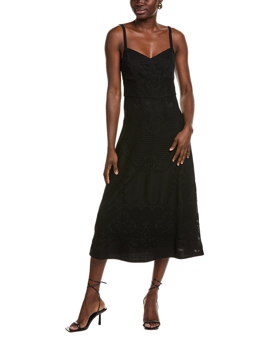 Kobi Halperin Willow Midi Dress In Black