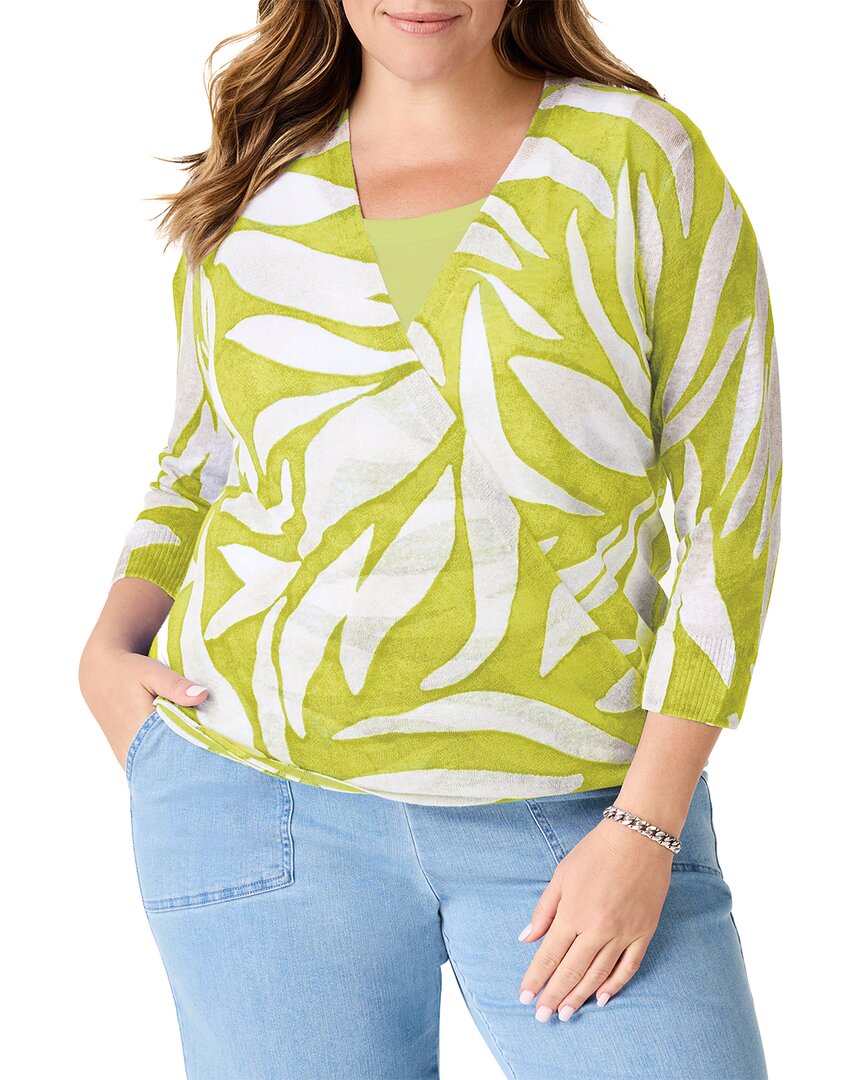 Nic + Zoe Nic+zoe Meadow Mix 4-way Linen Blend Convertible Cardigan