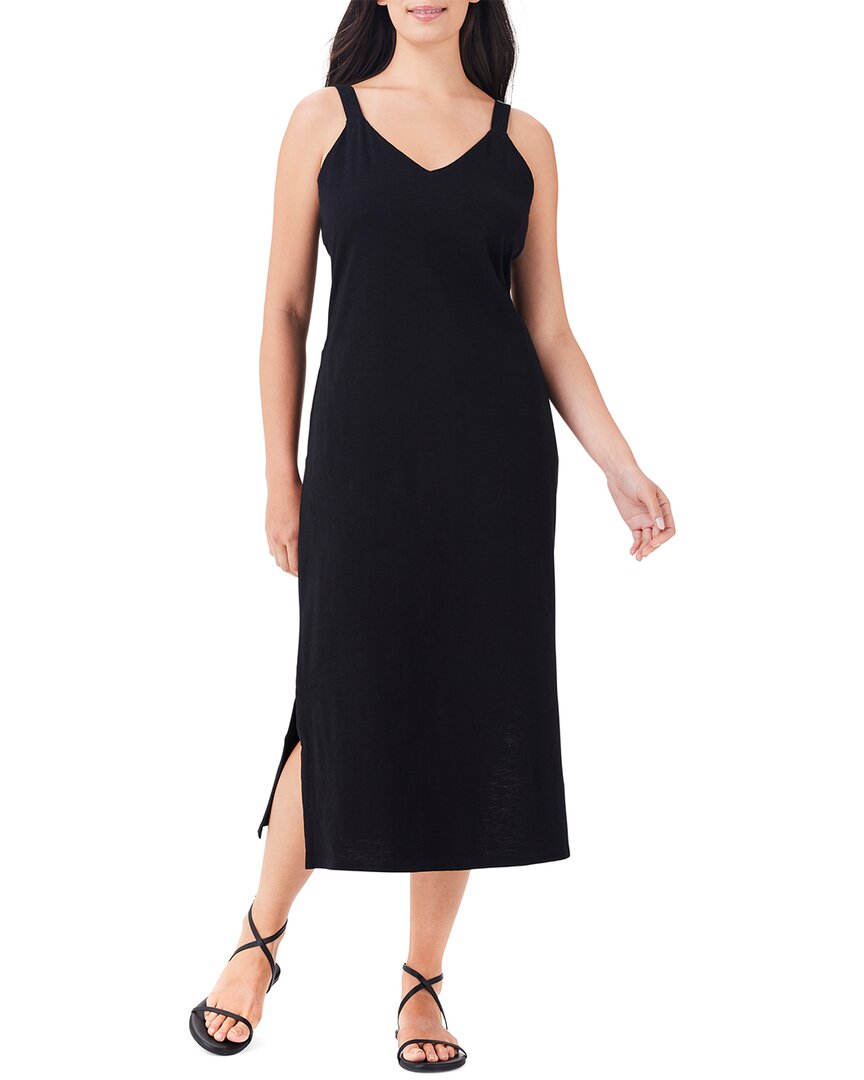 Nic + Zoe Nic+zoe V-neck Tank Dress In Black