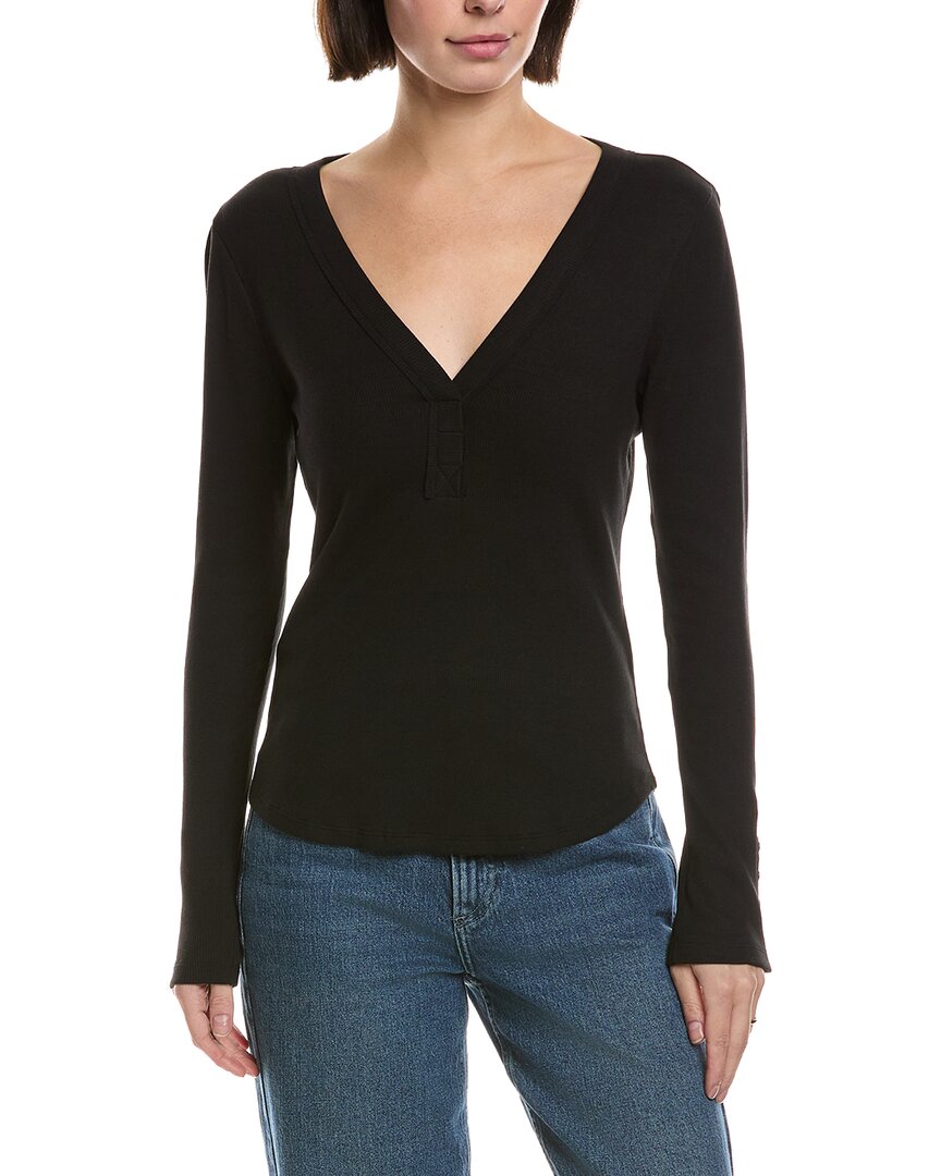 Grey State Top In Black