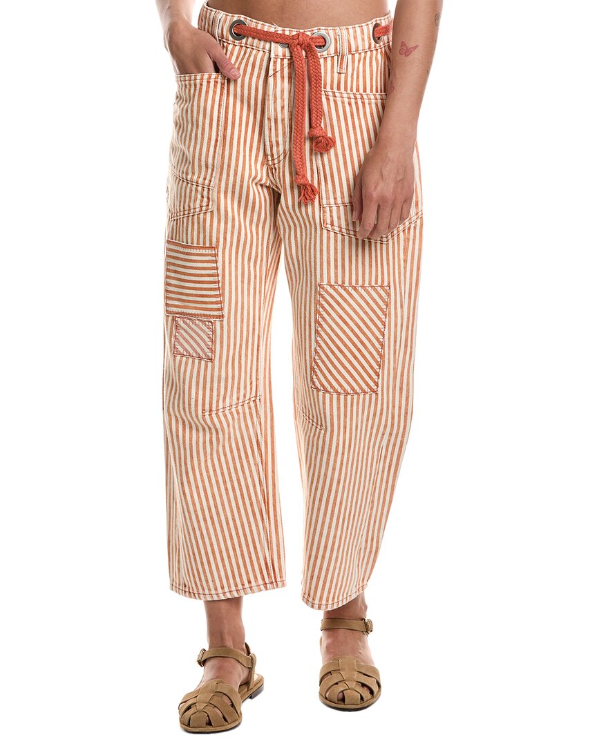 Free People Moxie Railroad Low-slung Citrus Jean