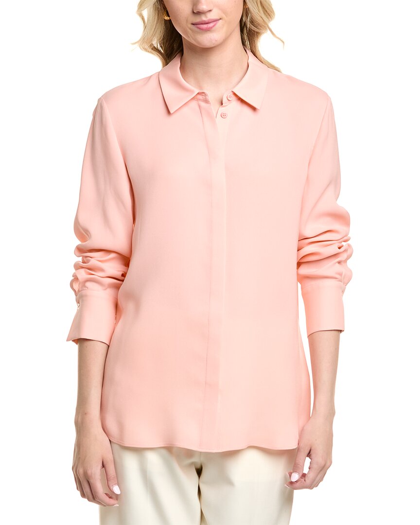 Lafayette 148 Wright Shirt In Pink