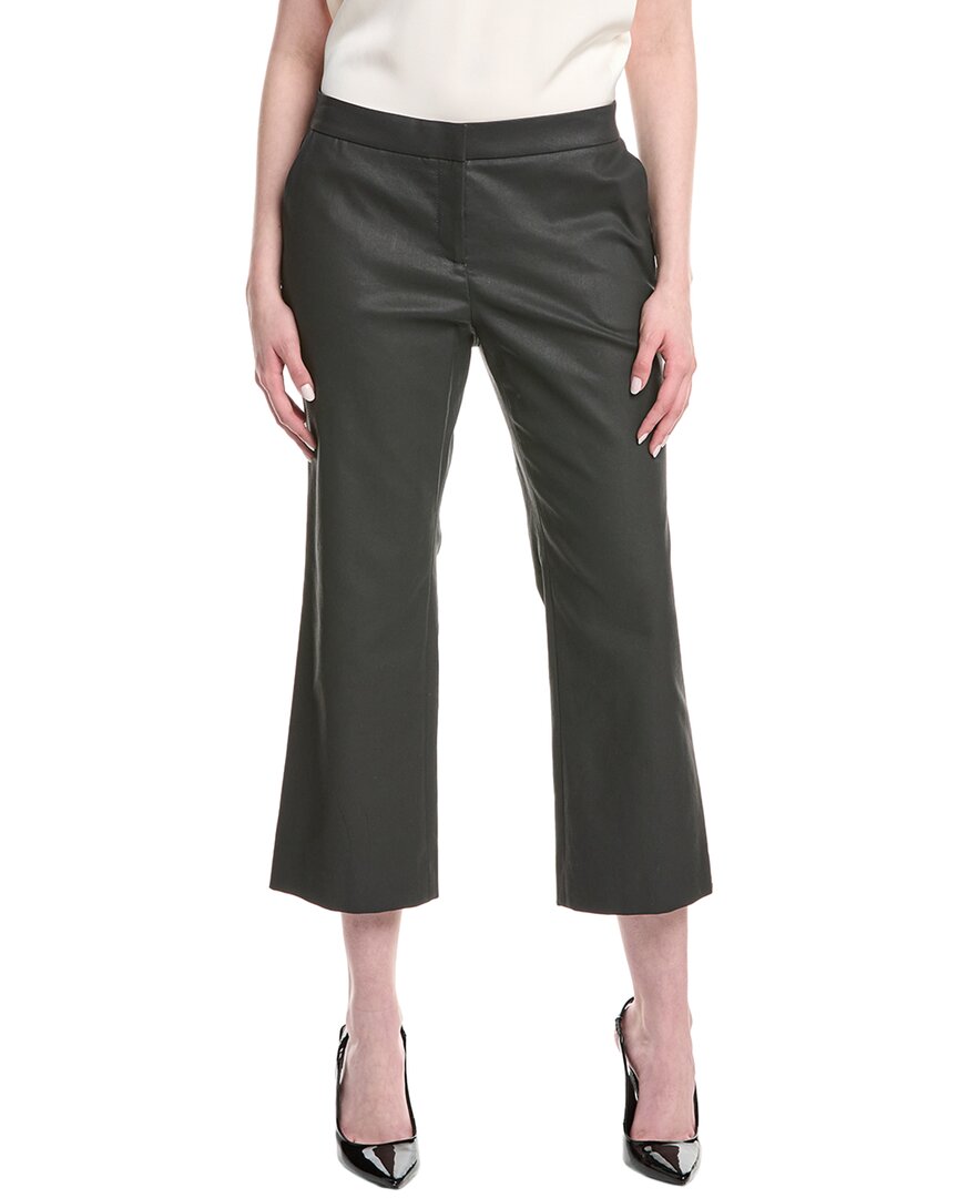 Lafayette 148 New York Cropped Manhattan Flare Pant In Black