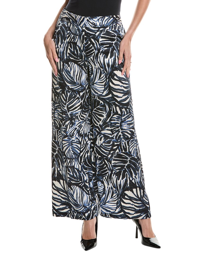 Tahari Asl Hammered Satin Pant In Black