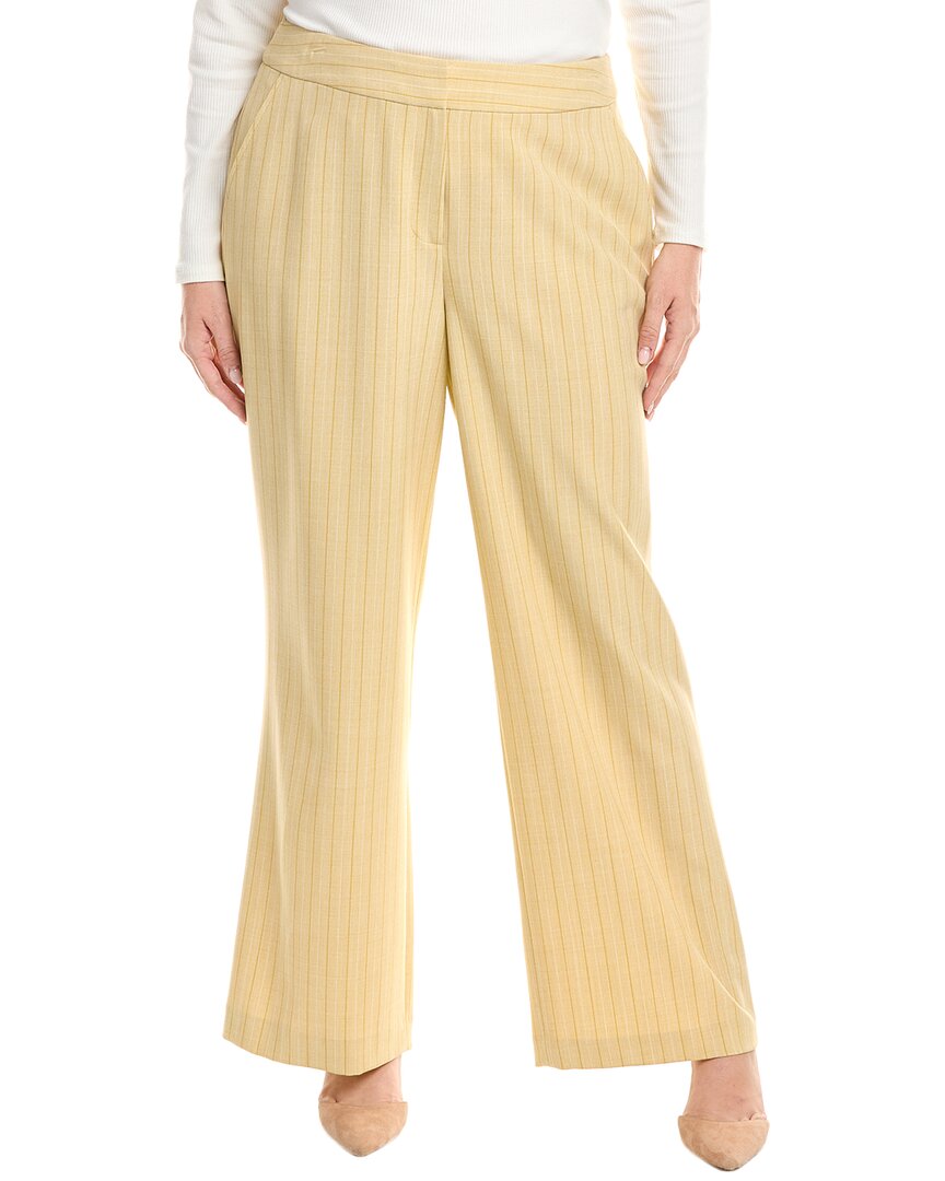 Tahari Asl Plus Pant In Yellow