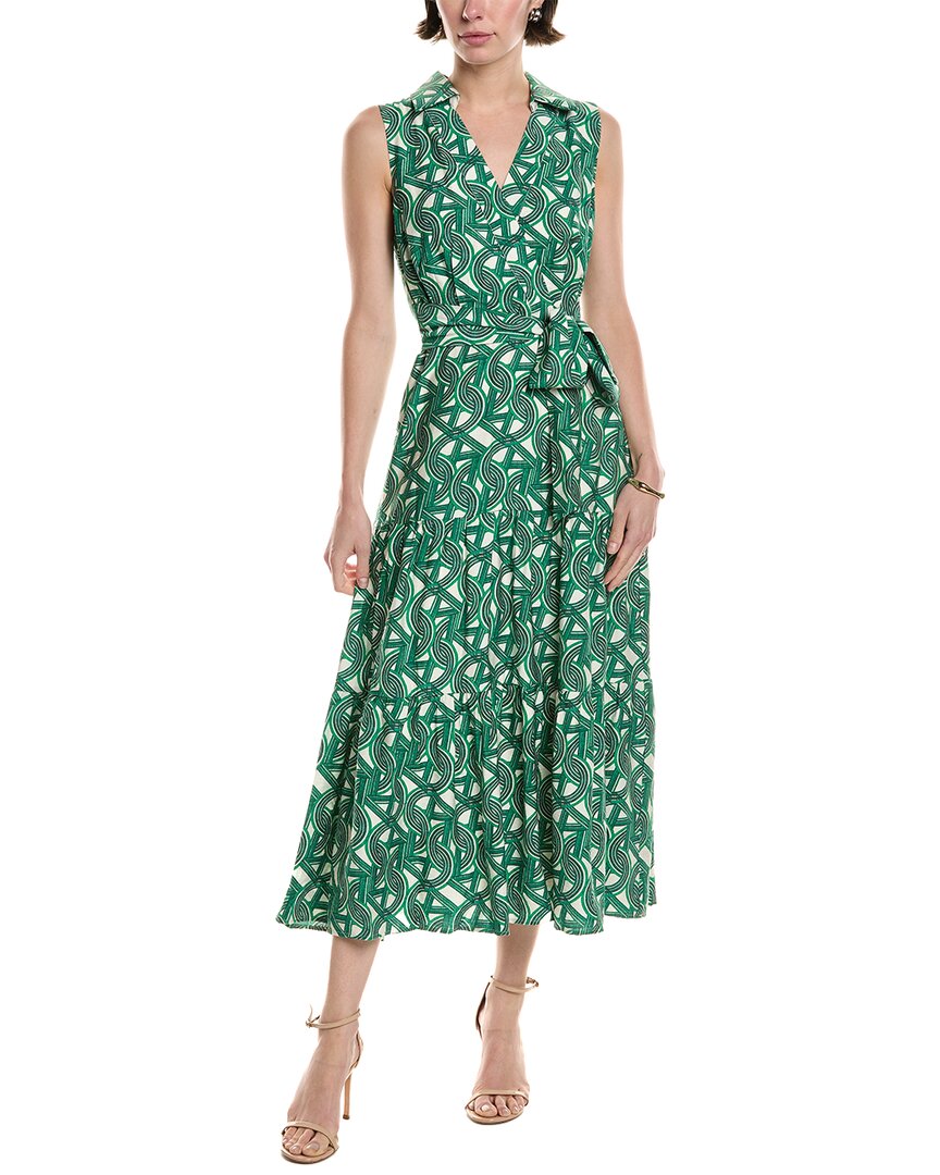 Tahari Asl Tiered Midi Dress