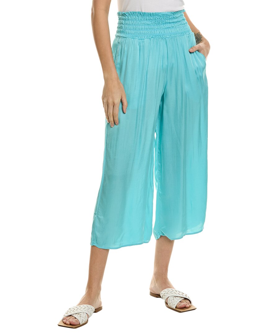 Bella Dahl Smocked Pant In Blue