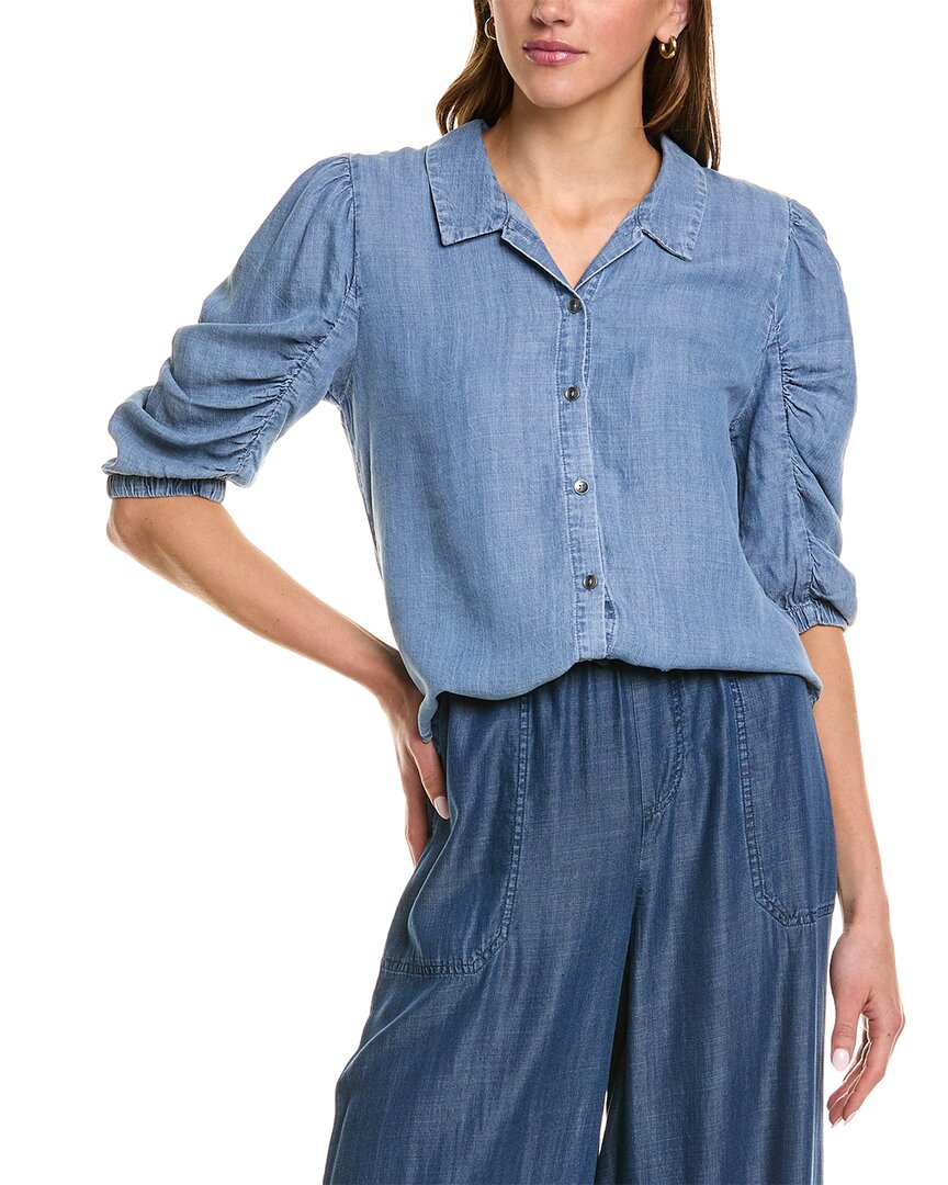 Splendid Toulouse Puff Sleeve Button-up Shirt