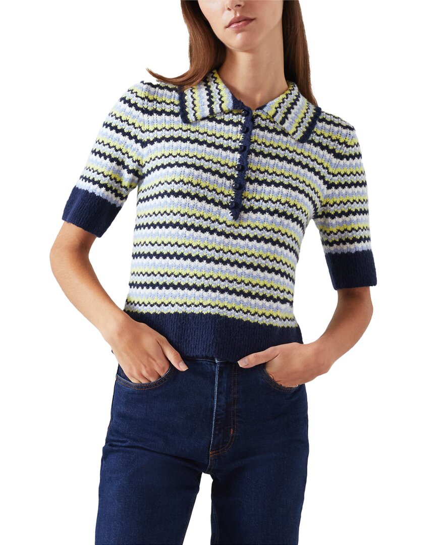 Lk Bennett L.k.bennett Lois Wool-blend Top
