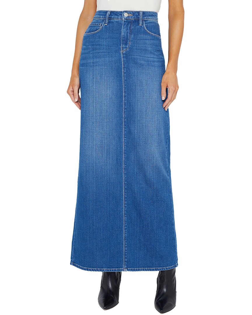 L Agence Women's Miriam Denim Maxi Skirt