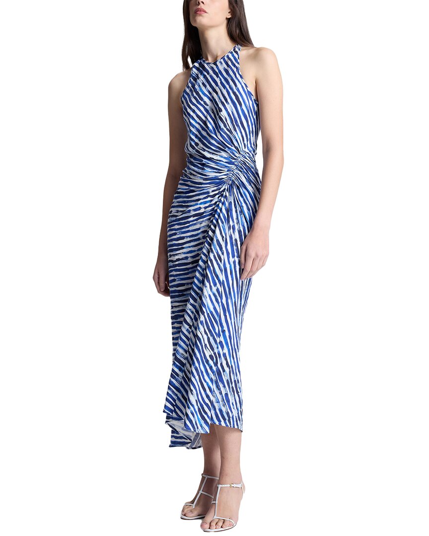 A.l.c . Ruby Linen-blend Dress In Blue