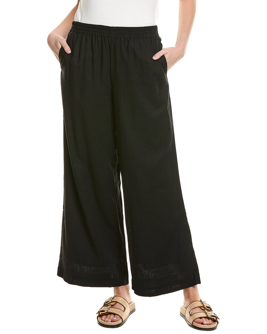 1.state Wide Leg Casual Linen-blend Pant