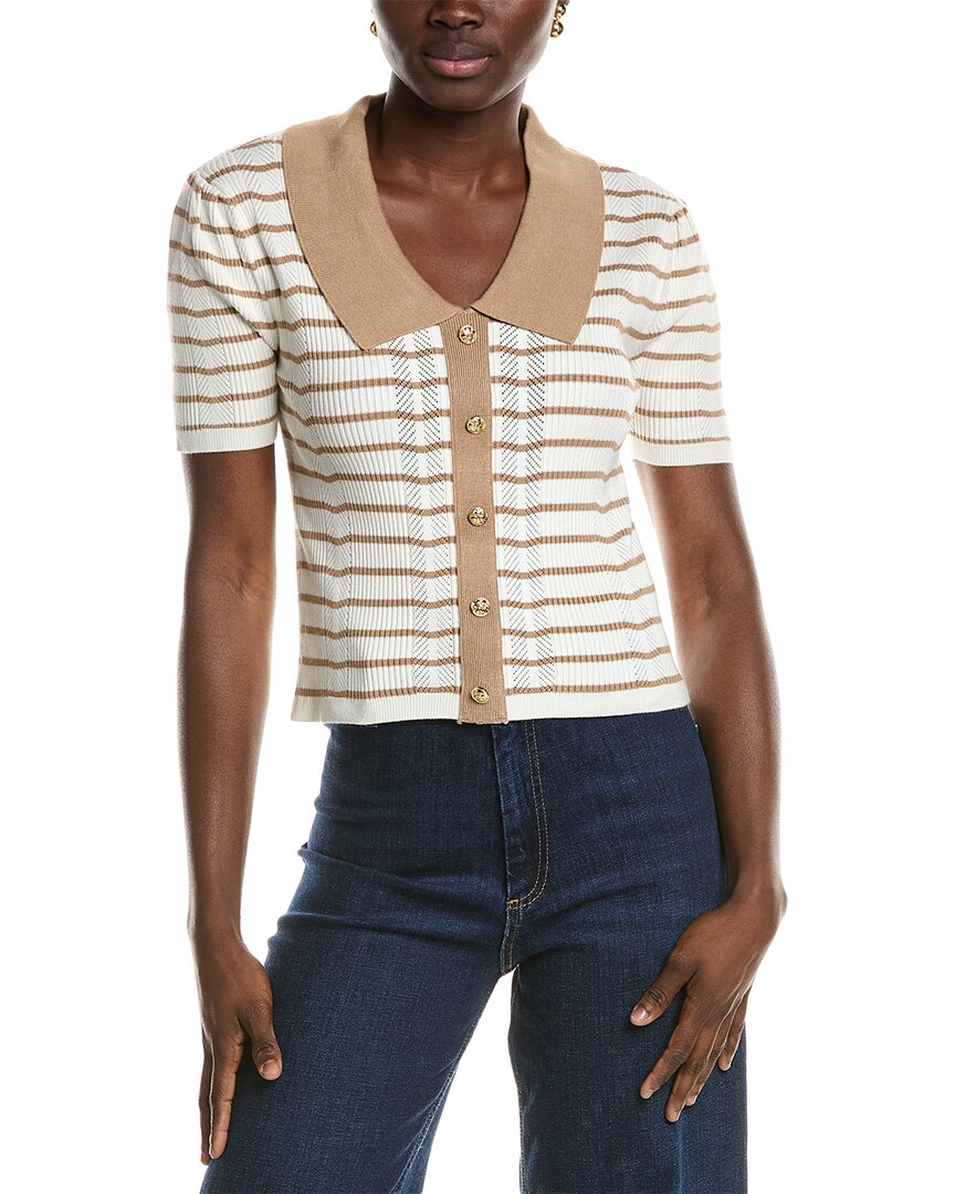 Nvlt Collared Sweater In Brown