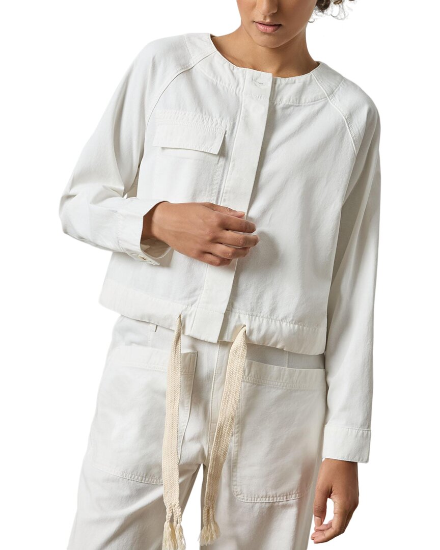 Lilla P Drawstring Waist Jacket In White