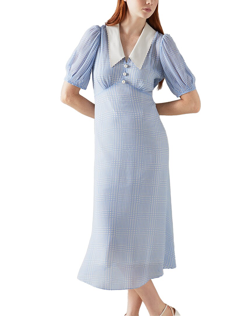Lk Bennett Beecham Dress In Blue