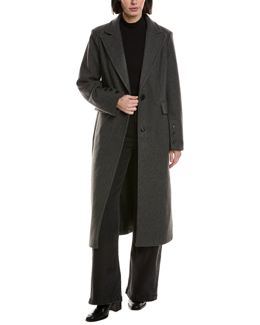 Sam Edelman Reefer Coat In Gray