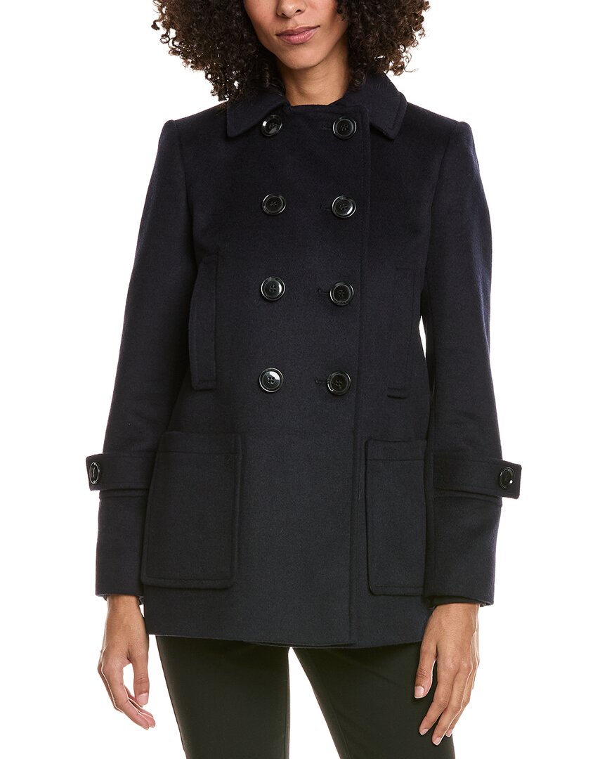 Sam Edelman Wool-blend Peacoat In Blue