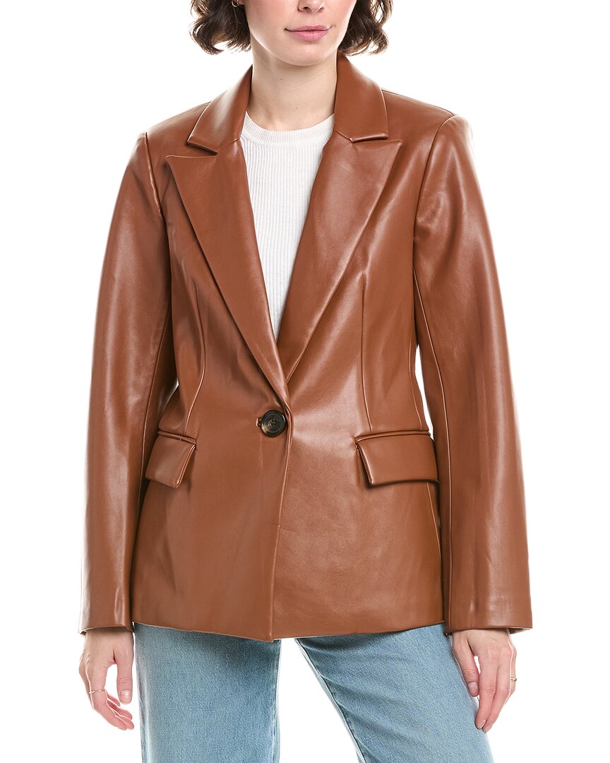 Sam Edelman Cutaway Blazer In Brown