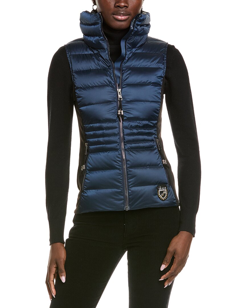 Skea Vail Puffer Vest In Blue