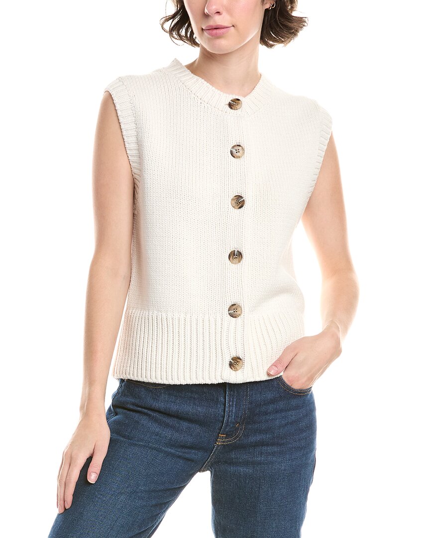 Anne Klein Stitch Sweater In White