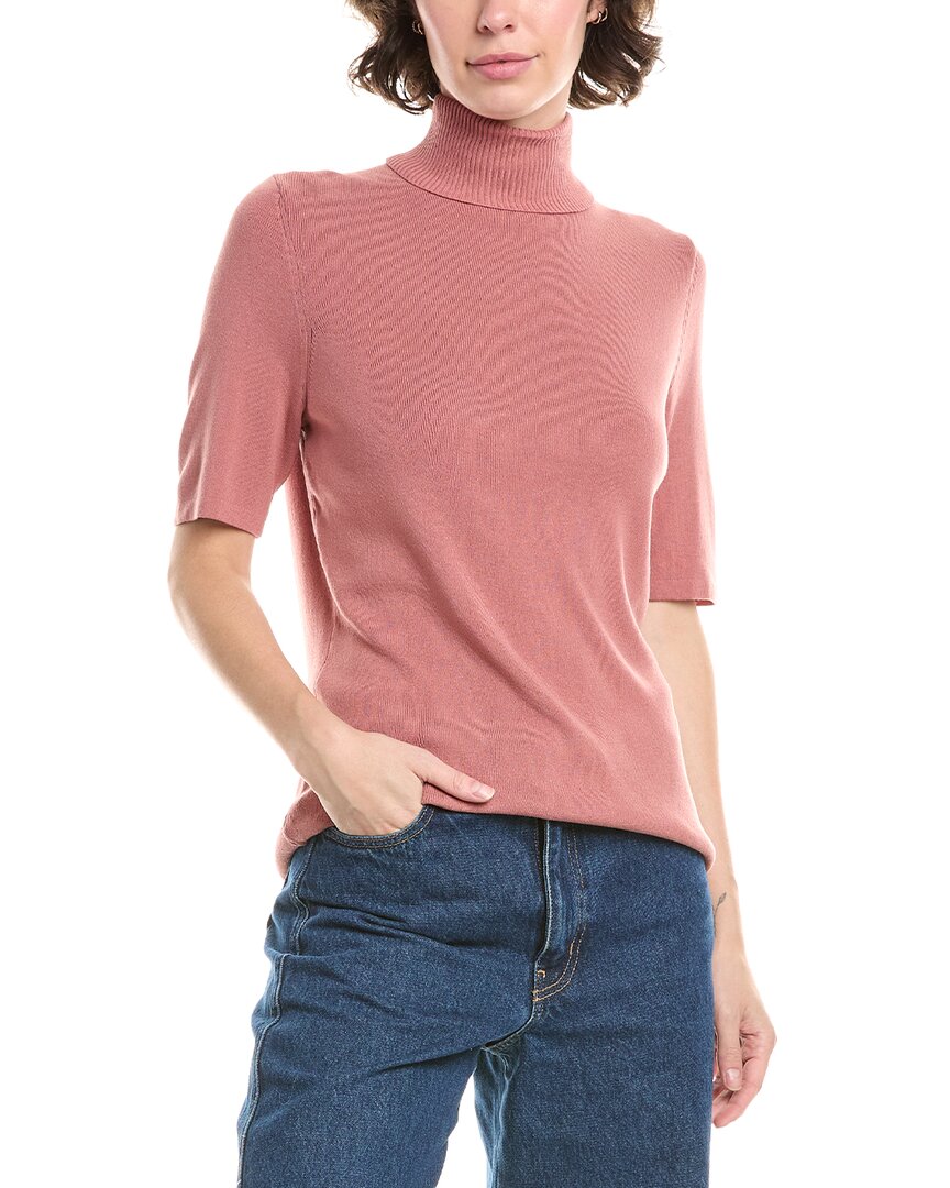 Anne Klein Turtleneck Sweater In Pink