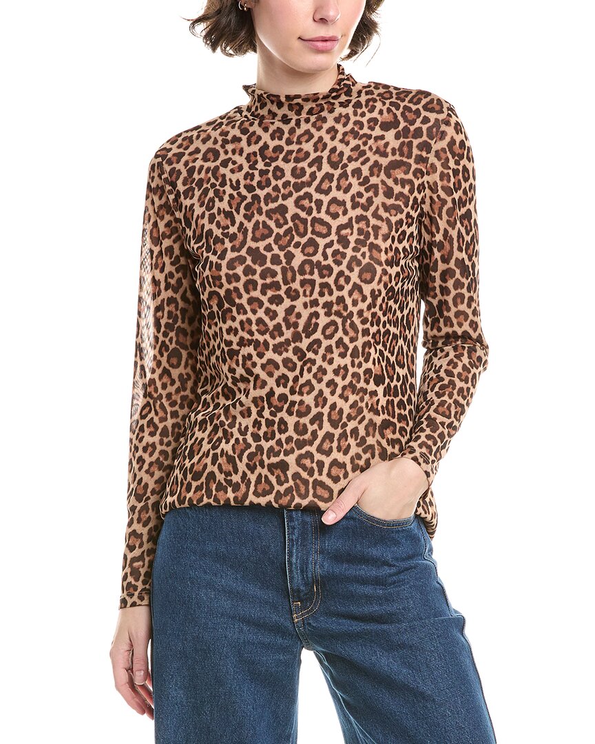 Anne Klein Button-up Sweater Vest In Brown