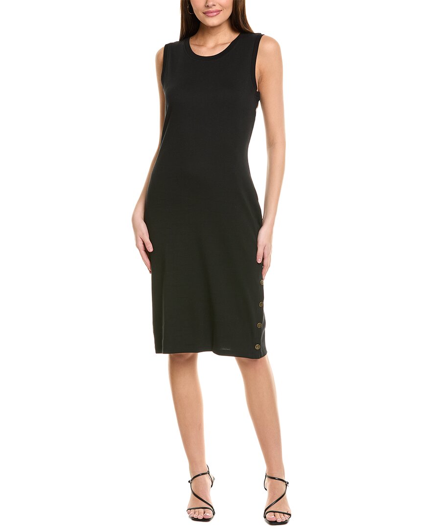Karl Lagerfeld Patch Button Midi Dress