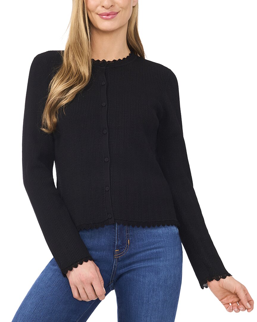 Cece Slim Fit Cardigan In Black